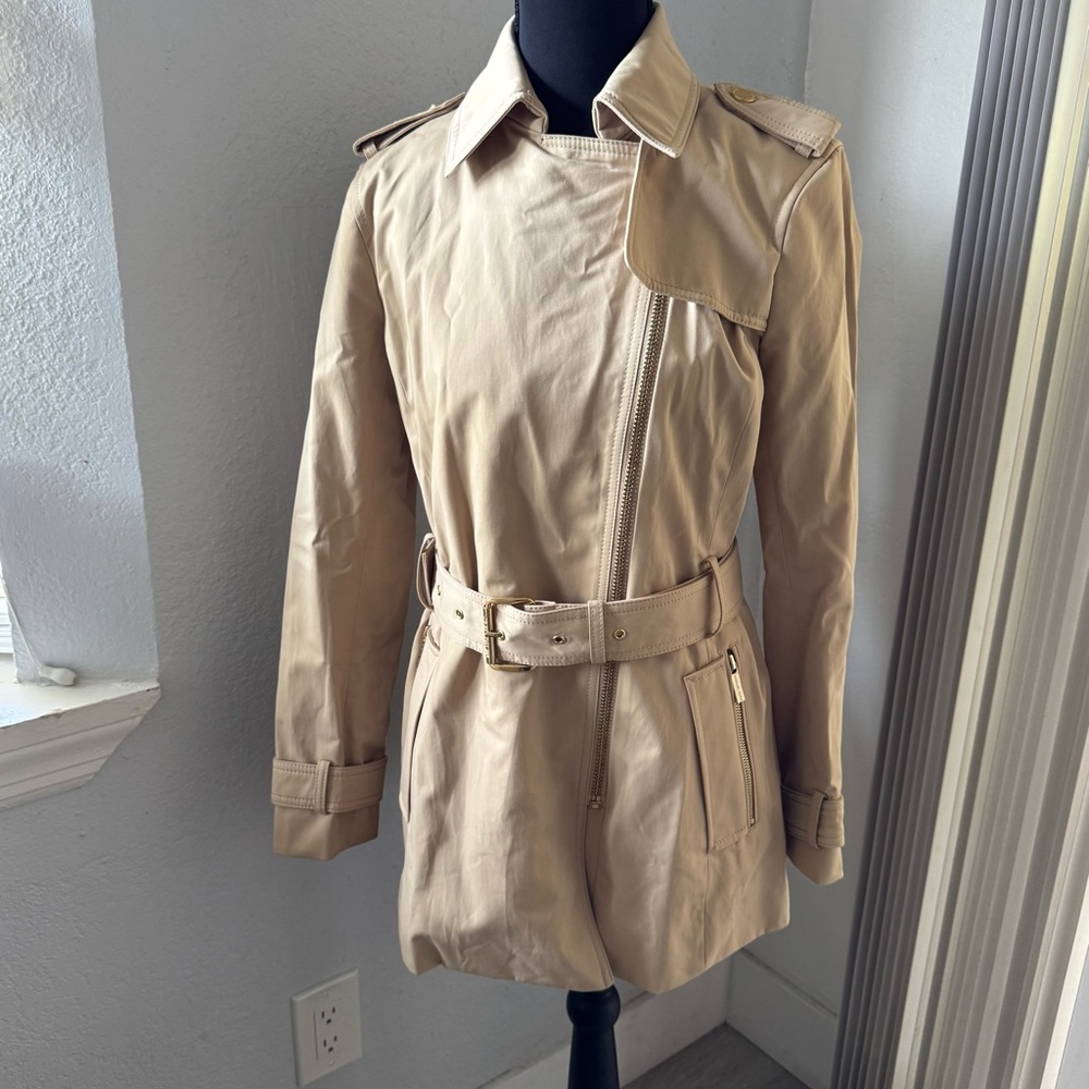 Stylish Tan Trench Coat
